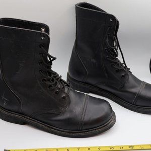 Black Combat Boots Size 12